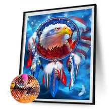 Load image into Gallery viewer, Eagle Banner 30x40cm(canvas) full round drill diamond painting
