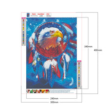 Load image into Gallery viewer, Eagle Banner 30x40cm(canvas) full round drill diamond painting
