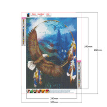 Load image into Gallery viewer, Eagle Banner 30x40cm(canvas) full round drill diamond painting
