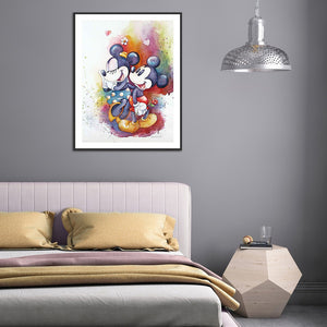 Disney Mickey & Minnie Mouse 30x40cm(canvas) full round drill diamond painting