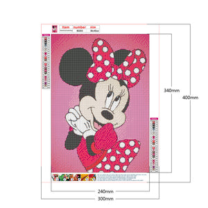 Disney Mickey & Minnie Mouse 30x40cm(canvas) full round drill diamond painting