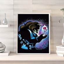 Load image into Gallery viewer, Silhouette Disney Princess 40x50cm(canvas) full round drill diamond painting
