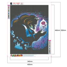 Load image into Gallery viewer, Silhouette Disney Princess 40x50cm(canvas) full round drill diamond painting
