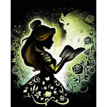 Load image into Gallery viewer, Silhouette Disney Princess 40x50cm(canvas) full round drill diamond painting
