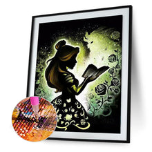 Load image into Gallery viewer, Silhouette Disney Princess 40x50cm(canvas) full round drill diamond painting
