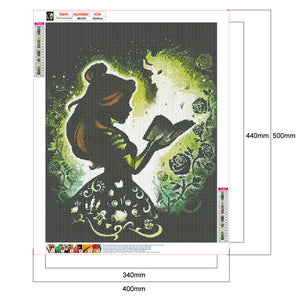 Silhouette Disney Princess 40x50cm(canvas) full round drill diamond painting