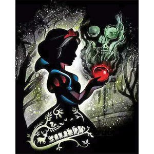 Silhouette Disney Princess 40x50cm(canvas) full round drill diamond painting