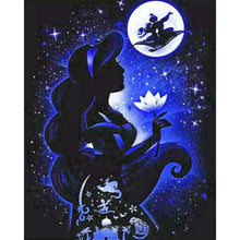 Load image into Gallery viewer, Silhouette Disney Princess 40x50cm(canvas) full round drill diamond painting
