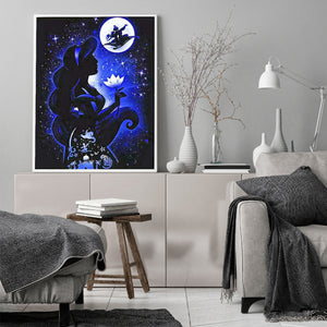 Silhouette Disney Princess 40x50cm(canvas) full round drill diamond painting