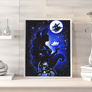 Silhouette Disney Princess 40x50cm(canvas) full round drill diamond painting