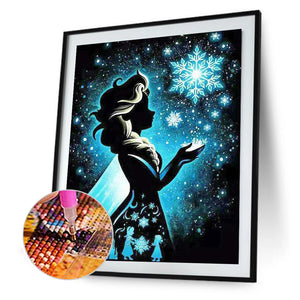 Silhouette Disney Princess 40x50cm(canvas) full round drill diamond painting