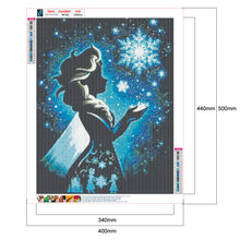 Load image into Gallery viewer, Silhouette Disney Princess 40x50cm(canvas) full round drill diamond painting
