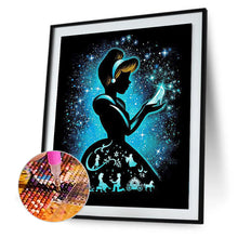 Load image into Gallery viewer, Silhouette Disney Princess 40x50cm(canvas) full round drill diamond painting
