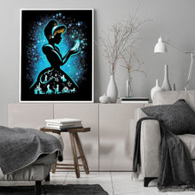 Load image into Gallery viewer, Silhouette Disney Princess 40x50cm(canvas) full round drill diamond painting
