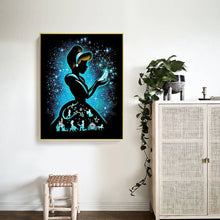 Load image into Gallery viewer, Silhouette Disney Princess 40x50cm(canvas) full round drill diamond painting
