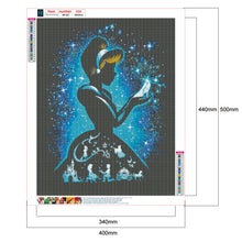 Load image into Gallery viewer, Silhouette Disney Princess 40x50cm(canvas) full round drill diamond painting
