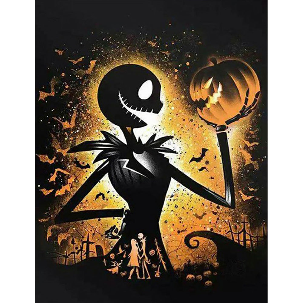 Skeleton Man 50x60cm(canvas) full round drill diamond painting