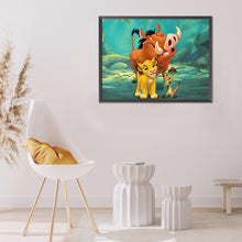 Load image into Gallery viewer, Lion King 40x30cm(canvas) full round drill diamond painting
