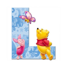 Load image into Gallery viewer, Winnie The Pooh Letter L 40x40cm(canvas) full round drill diamond painting
