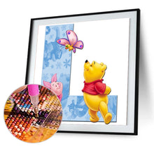 Load image into Gallery viewer, Winnie The Pooh Letter L 40x40cm(canvas) full round drill diamond painting
