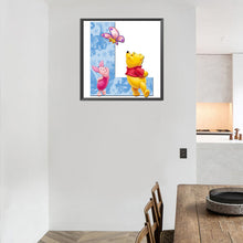 Load image into Gallery viewer, Winnie The Pooh Letter L 40x40cm(canvas) full round drill diamond painting
