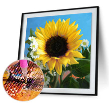 Load image into Gallery viewer, Sunflower 40x40cm(canvas) full round drill diamond painting
