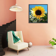 Load image into Gallery viewer, Sunflower 40x40cm(canvas) full round drill diamond painting
