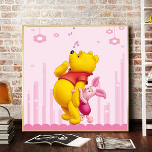 Winnie The Pooh 30x30cm(canvas) full round drill diamond painting