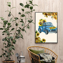 Load image into Gallery viewer, Sunflower Car 30x40cm(canvas) full round drill diamond painting
