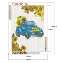 Load image into Gallery viewer, Sunflower Car 30x40cm(canvas) full round drill diamond painting
