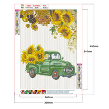 Load image into Gallery viewer, Sunflower Car 30x40cm(canvas) full round drill diamond painting
