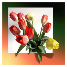 Load image into Gallery viewer, Tulip Bouquet 40x40cm(canvas) full round drill diamond painting
