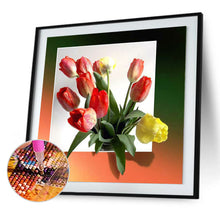 Load image into Gallery viewer, Tulip Bouquet 40x40cm(canvas) full round drill diamond painting
