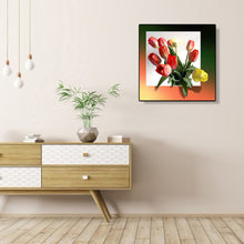 Load image into Gallery viewer, Tulip Bouquet 40x40cm(canvas) full round drill diamond painting
