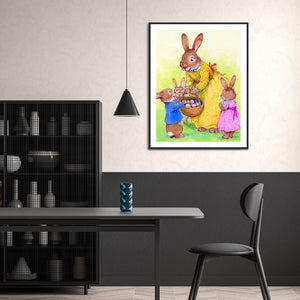 Rabbit 30x40cm(canvas) full square drill diamond painting