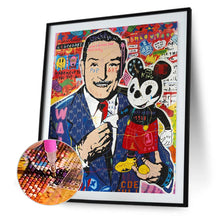 Load image into Gallery viewer, Mickey 30x40cm(canvas) full round drill diamond painting
