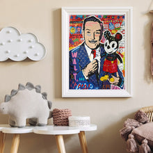 Load image into Gallery viewer, Mickey 30x40cm(canvas) full round drill diamond painting
