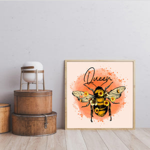 Bee 30x30cm(canvas) full round drill diamond painting