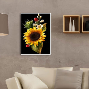 Sunflower 30x40cm(canvas) full square drill diamond painting