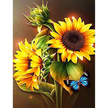 Load image into Gallery viewer, Sunflower Bouquet 30x40cm(canvas) full round drill diamond painting
