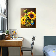 Load image into Gallery viewer, Sunflower Bouquet 30x40cm(canvas) full round drill diamond painting
