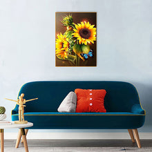 Load image into Gallery viewer, Sunflower Bouquet 30x40cm(canvas) full round drill diamond painting
