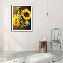 Load image into Gallery viewer, Sunflower Bouquet 30x40cm(canvas) full round drill diamond painting
