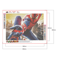 Load image into Gallery viewer, Spiderman 40x30cm(canvas) full round drill diamond painting
