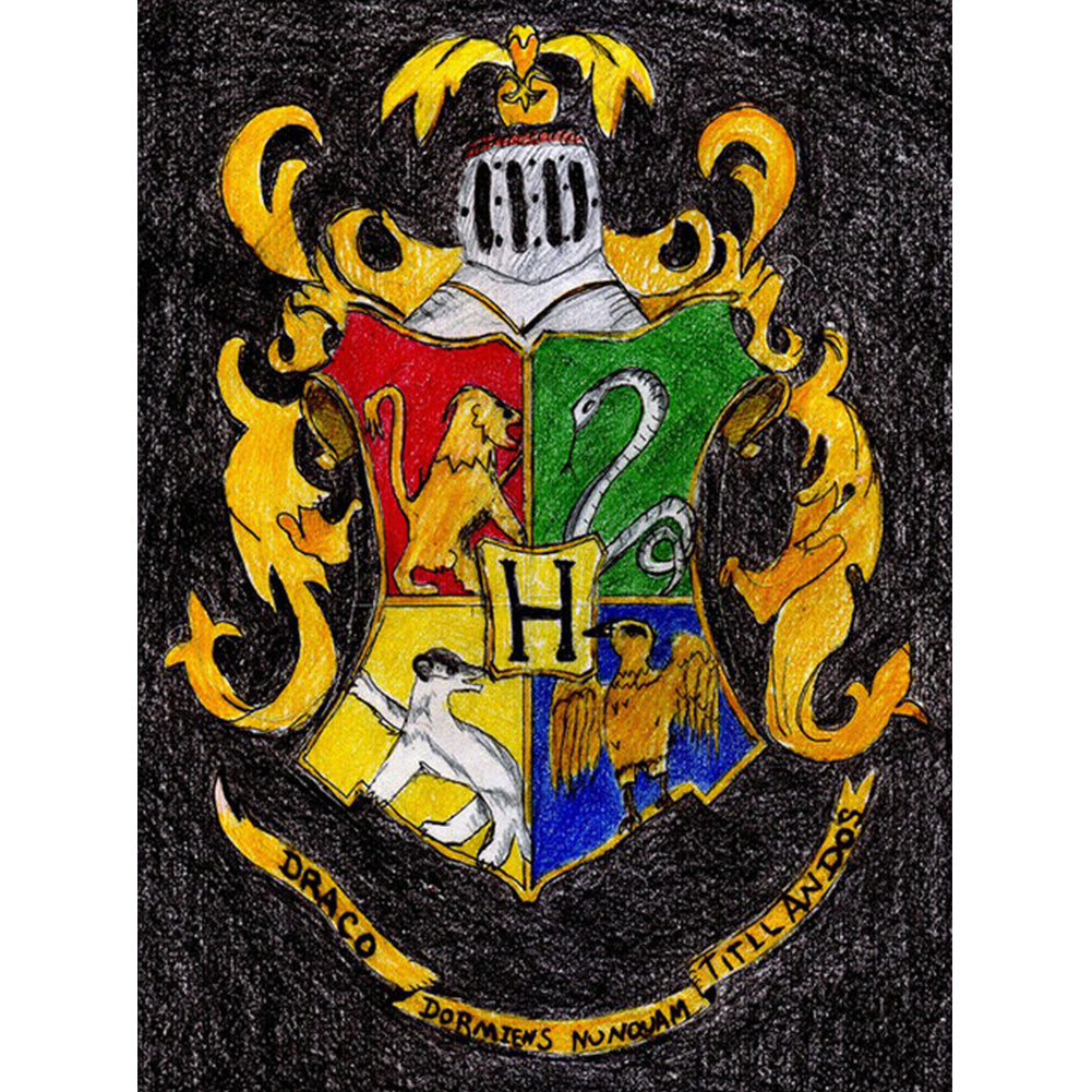 Harry Potter Badge 30x40cm(canvas) full round drill diamond painting