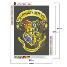 Load image into Gallery viewer, Harry Potter Badge 30x40cm(canvas) full round drill diamond painting
