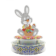 Load image into Gallery viewer, Bunny 18 Tones Mechanical DIY Diamond Painting Music Box LED Kits (YYH08)
