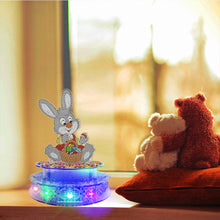 Load image into Gallery viewer, Bunny 18 Tones Mechanical DIY Diamond Painting Music Box LED Kits (YYH08)
