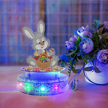 Load image into Gallery viewer, Bunny 18 Tones Mechanical DIY Diamond Painting Music Box LED Kits (YYH08)
