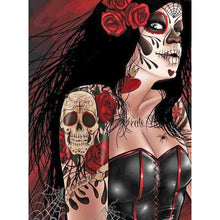 Load image into Gallery viewer, Skeleton Lady 30x40cm(canvas) full round drill diamond painting
